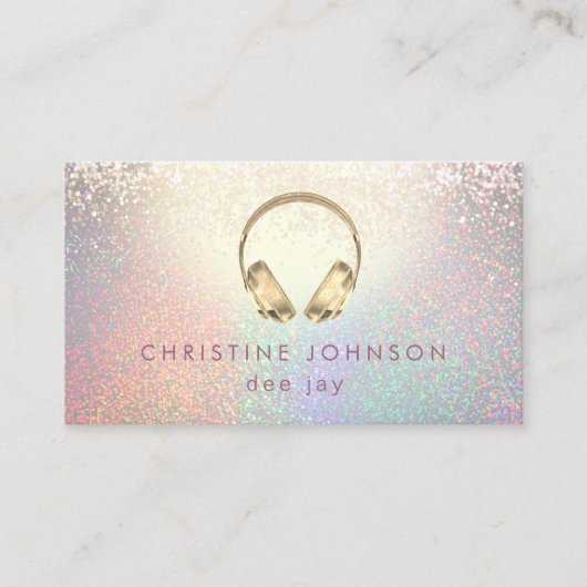 Carte De Visite effet de parties scintillant de la fausse couleur  (Devant)