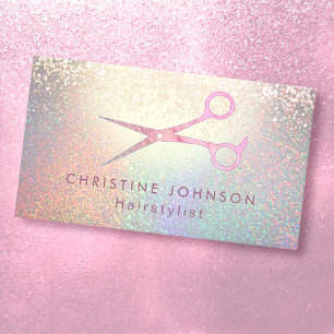 Carte De Visite effet de parties scintillant fausse couleur de coi