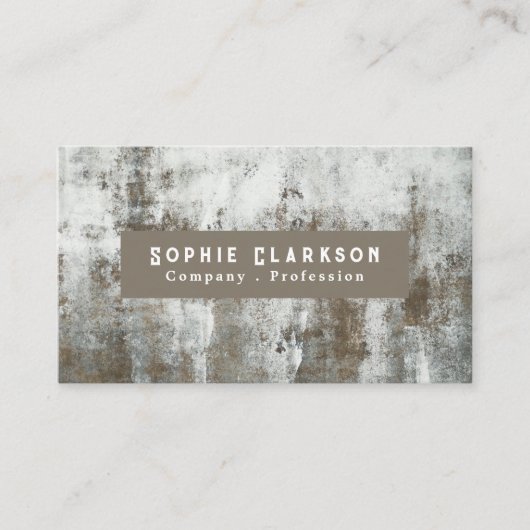 Carte De Visite Effet de peinture ancienne, rustique (Devant)