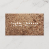 Carte De Visite Effet de sol aride, rustique (Devant)