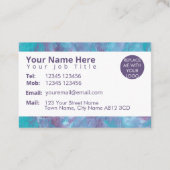 Carte De Visite Effet de teinture marbré Abstrait (Dos)