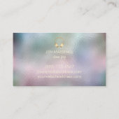 Carte De Visite effet de verre élégant texture dee jay (Dos)