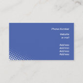 Carte De Visite Effet demi-ton blanc modéré (Dos)