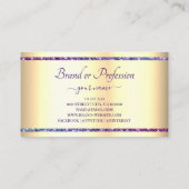 Carte De Visite Effet d'or extravagant Sparkle de Parties scintill (Dos)