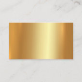 Carte De Visite Effet Elégant Emboss Or Personnalisé Ancienne Poli (Dos)