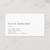 Carte De Visite Effet en cuir Brown professionnel moderne (Dos)