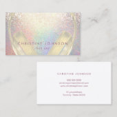 Carte De Visite effet étincelant simulé de dee jay (Devant / Derrière)