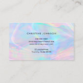 Carte De Visite effet holographique faux coiffeur (Dos)