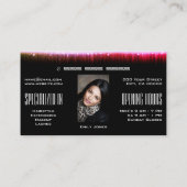 Carte De Visite Effet holographique rose vif (Dos)