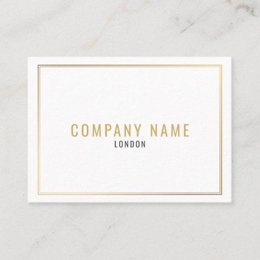 Carte De Visite Effet or, bordure or (Devant)