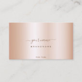 Carte De Visite Effet Or Rose de luxe avec Frame Professional (Devant)