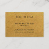 Carte De Visite Effet papier Kraft Entreprise Attractive Clean Pla (Dos)