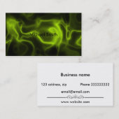 Carte De Visite Effet vert de fumée (Devant / Derrière)