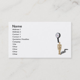 Carte De Visite Effort de mesure