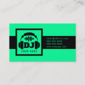 Carte De Visite Egaliseur d'écouteurs DJ (Devant)