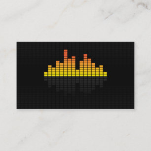 Carte De Visite Égaliseur - jaune