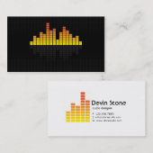 Carte De Visite Égaliseur - jaune (Devant / Derrière)