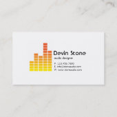 Carte De Visite Égaliseur - jaune (Dos)