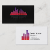 Carte De Visite Égaliseur - pourpre (Devant / Derrière)