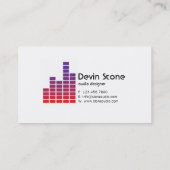 Carte De Visite Égaliseur - pourpre (Dos)