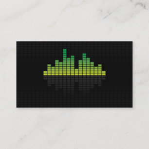 Carte De Visite Égaliseur - vert