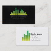 Carte De Visite Égaliseur - vert (Devant / Derrière)