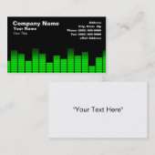 Carte De Visite Égaliseur vert LED de Digitals (Devant / Derrière)