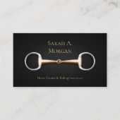 Carte De Visite Eggbutt Snaffle Bit Equestrio (Devant)