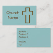 Carte De Visite Église (Devant / Derrière)