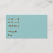 Carte De Visite Église (Dos)