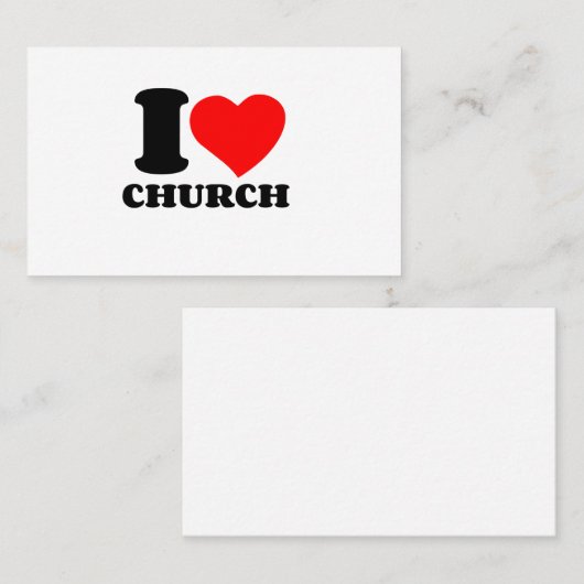 CARTE DE VISITE ÉGLISE (Devant / Derrière)