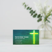 Carte De Visite Église catholique du prêtre Contact (Debout devant)