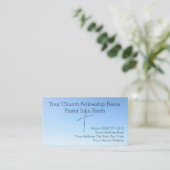 Carte De Visite Église chrétienne Abstraite de la Croix du Ciel Bl (Debout devant)