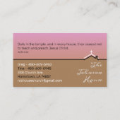 Carte De Visite Église de la Maison (Dos)