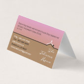 Carte De Visite Église de la Maison (Dos)