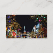 Carte De Visite Église décorée pour Noël (Dos)