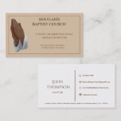 Carte De Visite Église des mains afro-américaines de prière (Devant / Derrière)