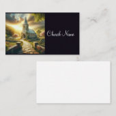 Carte De Visite Église du Pays pittoresque (Devant / Derrière)