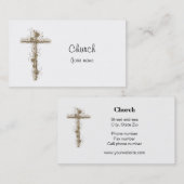 Carte De Visite Église du révérend pasteur (Devant / Derrière)