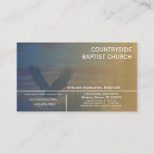 Carte De Visite Eglise Eagles Écriture Pittoresque (Dos)