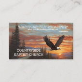 Carte De Visite Eglise Eagles Écriture Pittoresque (Devant)