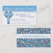 Carte De Visite Église luthérienne de Jake Salem de pasteur (Devant / Derrière)