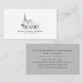 Carte De Visite Eglise moderne, christianisme, religieuse (Devant / Derrière)