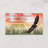 Carte De Visite Église Pasteur Écriture chrétienne Pittoresque (Dos)