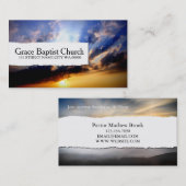 Carte De Visite Église Pasteur Religion chrétienne (Devant / Derrière)