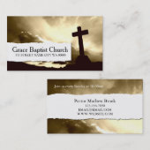 Carte De Visite Église Pasteur Religion chrétienne (Devant / Derrière)