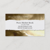 Carte De Visite Église Pasteur Religion chrétienne (Dos)