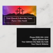 Carte De Visite Église Rainbow Mountain à trois croix (Devant / Derrière)