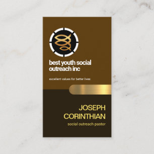 Carte De Visite Église religieuse chrétienne des trois poissons 