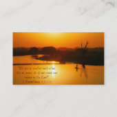 Carte De Visite Église religieuse chrétienne Inspiration Dieu (Dos)